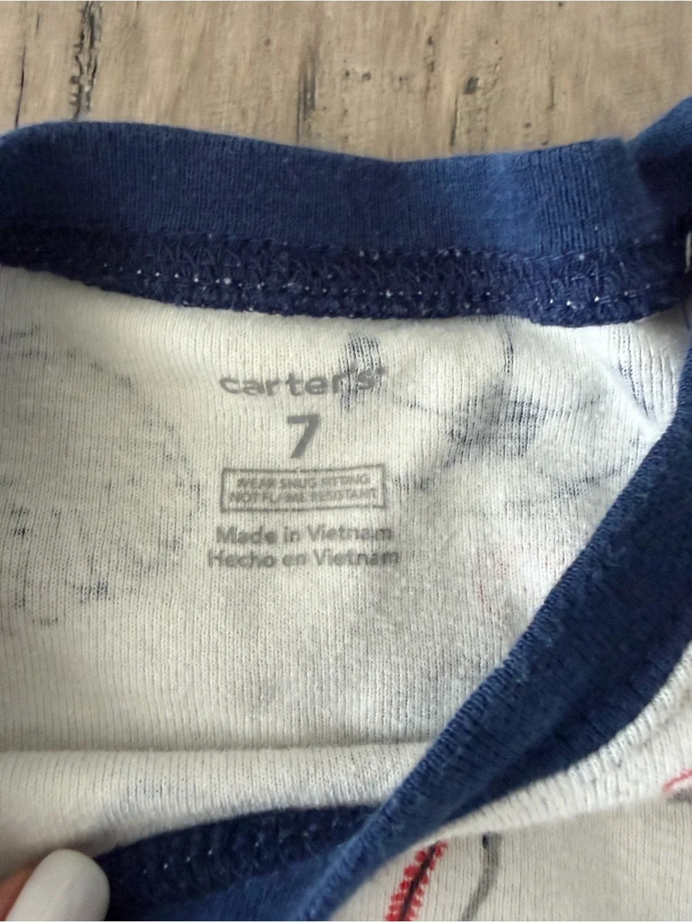 Carters pajamas PJs set - size 7